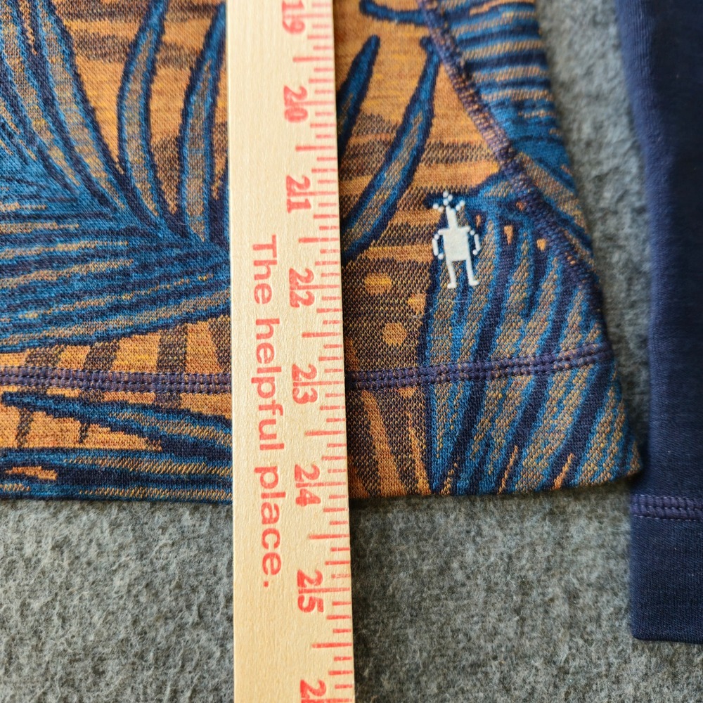 Smartwool Merino 250 Base Layer M Navy Palm Merino Wool Outdoors Hiking Granola - Picture 8 of 10